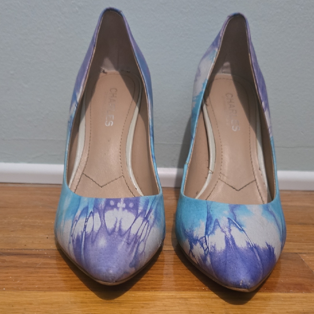 Charles David Blue And Purple Heels